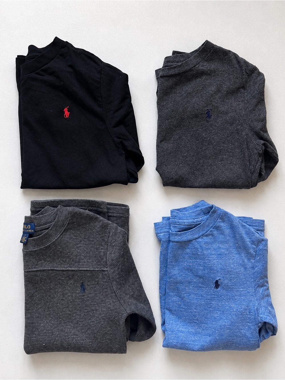 Polo Ralph Lauren Boys 4 Long Sleeve Shirts Bundle Size 6-7